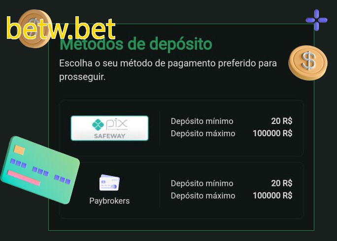 O cassino betw.betbet oferece uma grande variedade de métodos de pagamento
