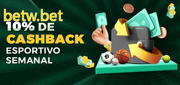 10% de bônus de cashback na betw.bet
